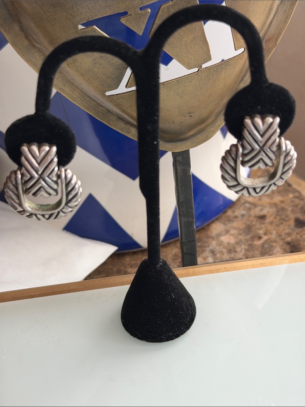 Clip earrings silver tone flexible hoops